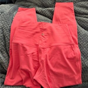 Coral/Hot Pink Lululemon Leggings